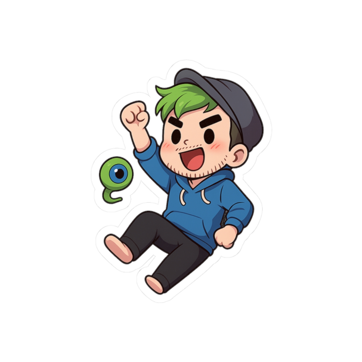 Jacksepticeye Bold Portrait Sticker | Vibrant Fan Vinyl Decal