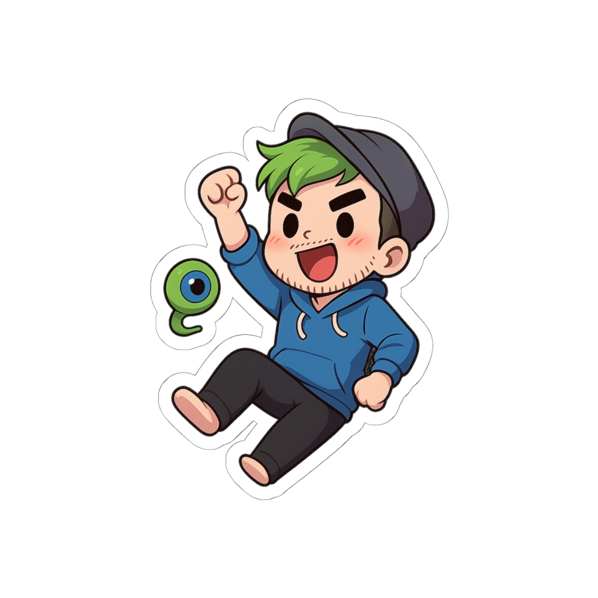 Jacksepticeye Bold Portrait Sticker | Vibrant Fan Vinyl Decal