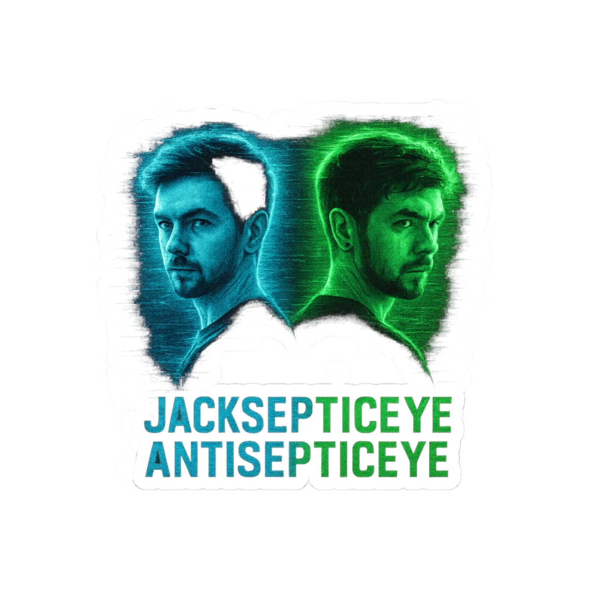 Jacksepticeye & Antisepticeye Fandom Sticker