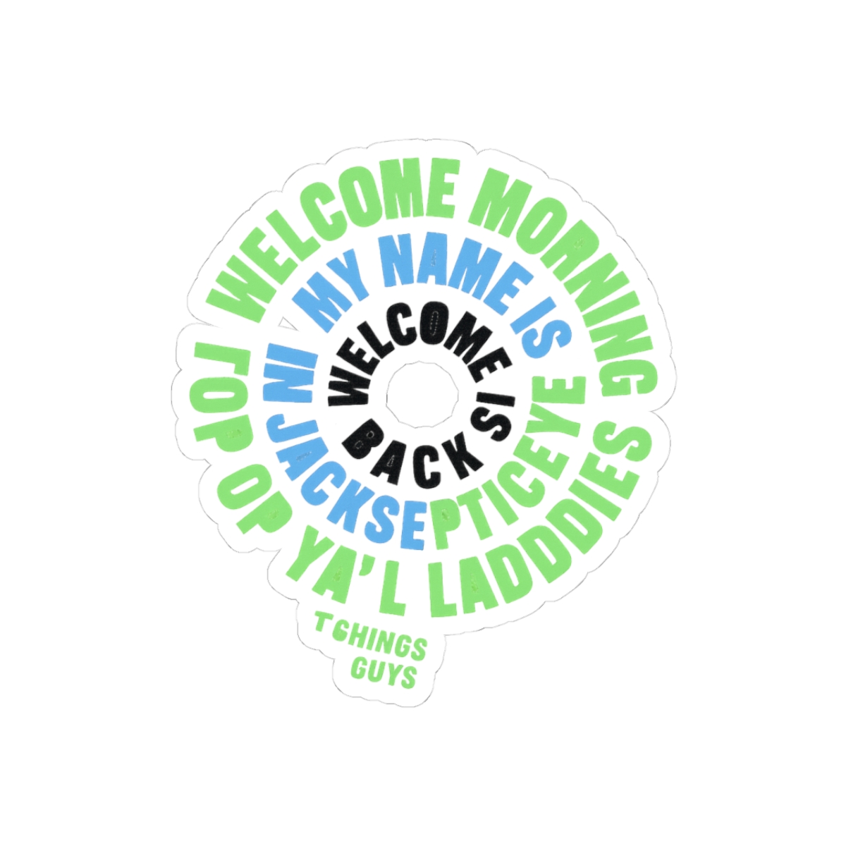 Jacksepticeye Typography Sticker