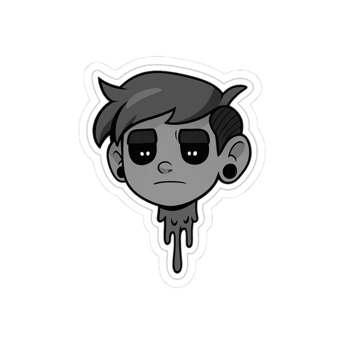 Antisepticeye Head Glitch Horror Sticker