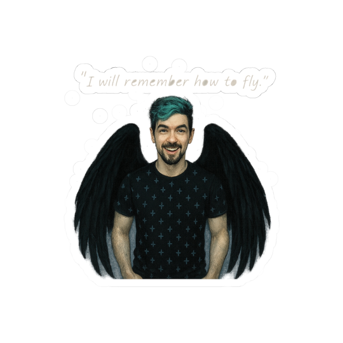 To Fly Jacksepticeye Edit Stylish Sticker