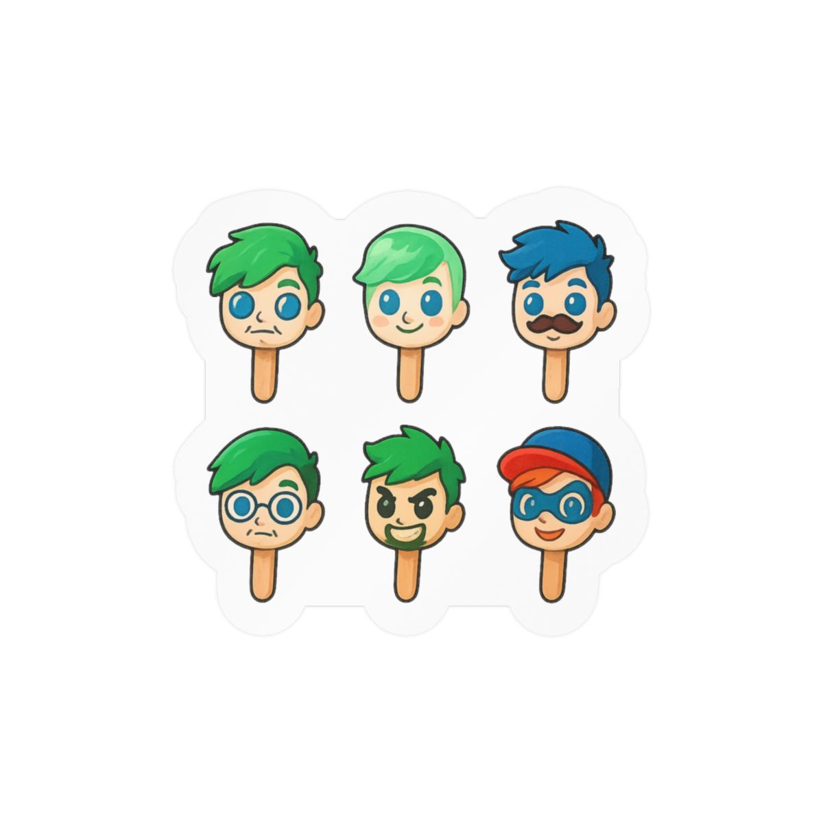 Jacksepticeye Ego Popsicle Stickers | Cute Fandom Decals