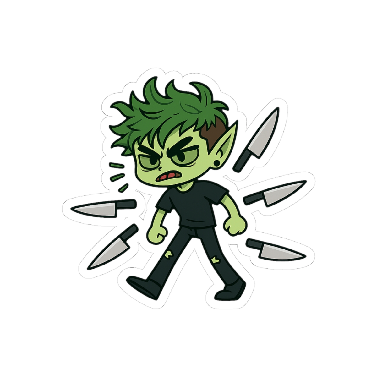 Oh No There's More Stabbies Sticker