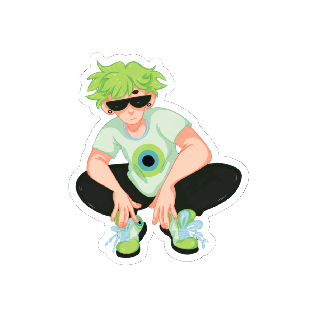 Jacksepticeye Green Hair