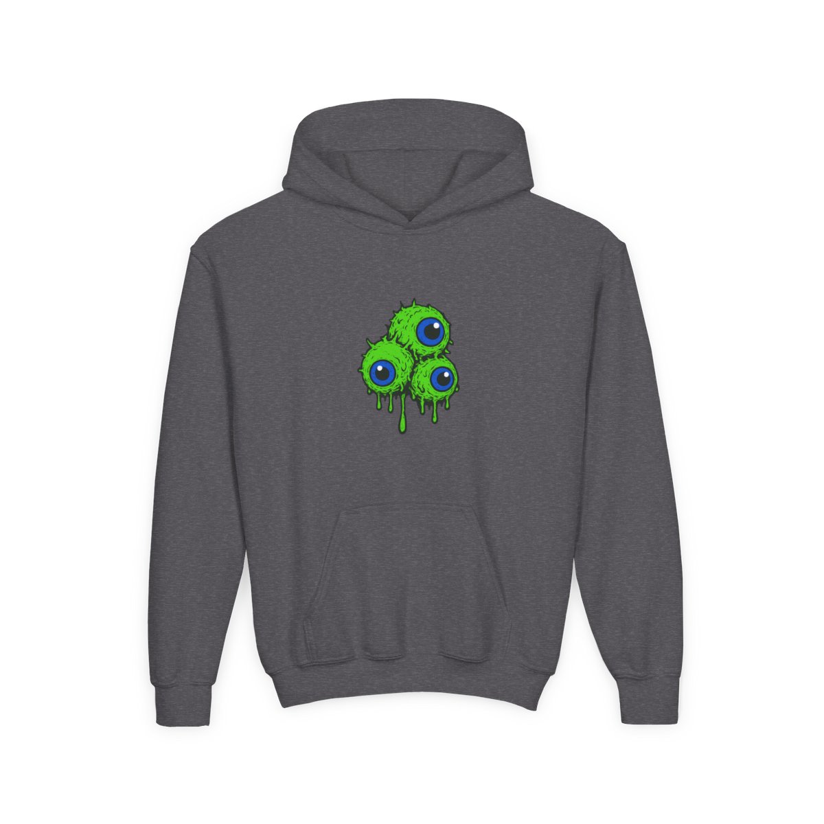 Eerie Dripping Septic Eyes Horror Graphic Kids Hoodie