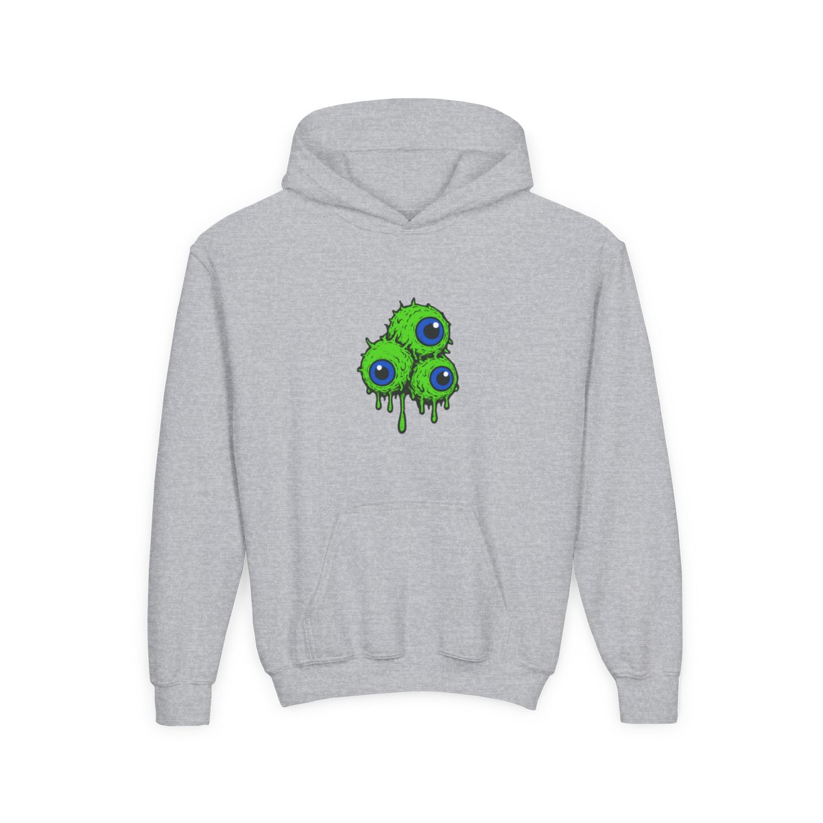Eerie Dripping Septic Eyes Horror Graphic Kids Hoodie