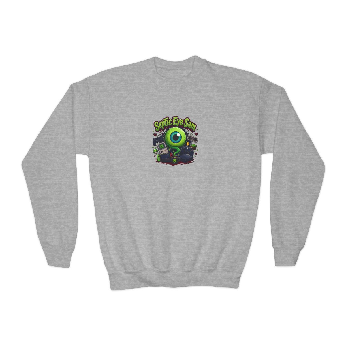Jacksepticeye "Septic Eye Sam" Kids Crewneck